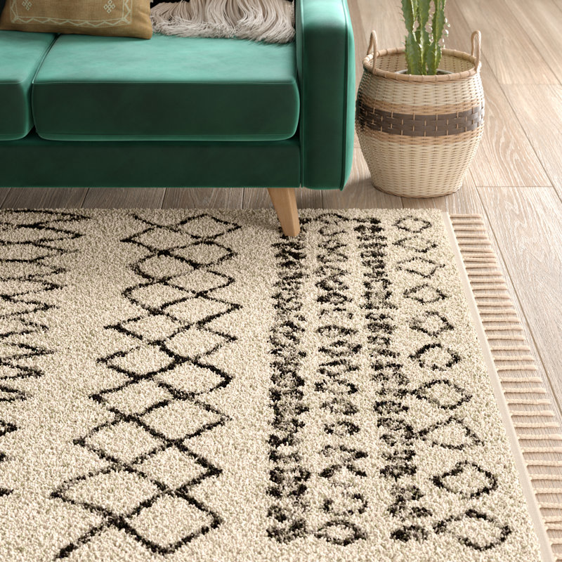 Mistana™ Calion Geometric Area Rug in Cream/Ivory & Reviews Wayfair